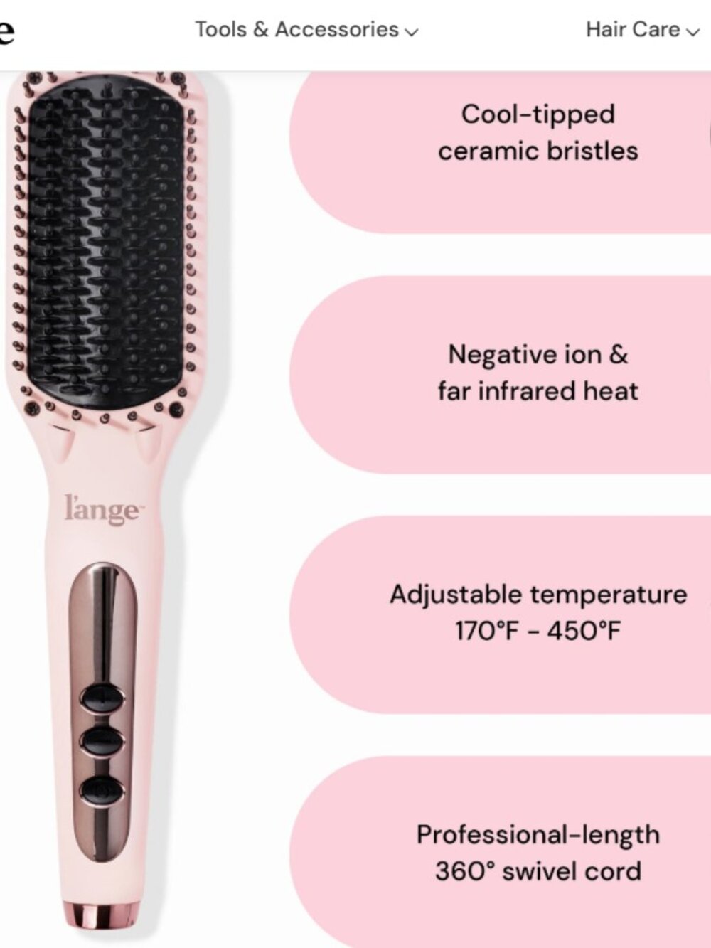 🎉NIB!🎉 L'Ange Ceramic Straightening Brush